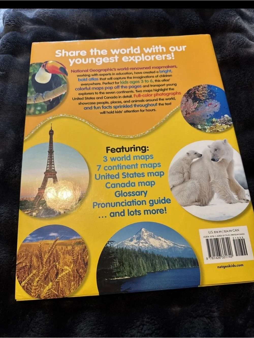 National Geographic Kids My First Atlas of the World - Blue & Yellow Cover